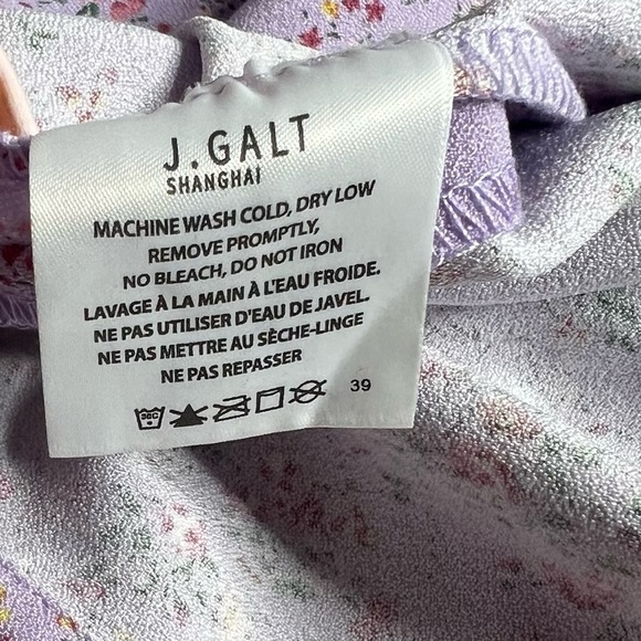 PacSun John Galt Ditzy Floral Lilac Purple Milkmaid Sundress - Picture 8 of 11